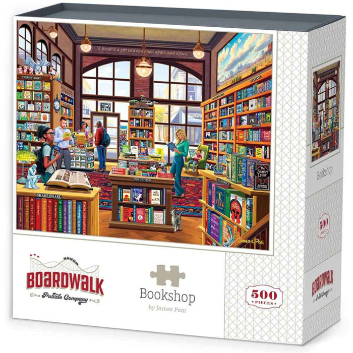 پازل 1000 تکه مدل کتاب خانه طرح Book Shop